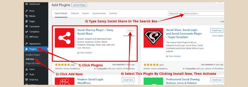 how to add social media buttons to wordpress