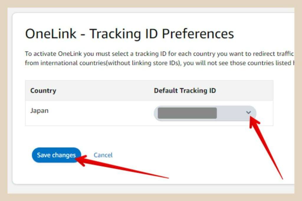 onelink tracking id