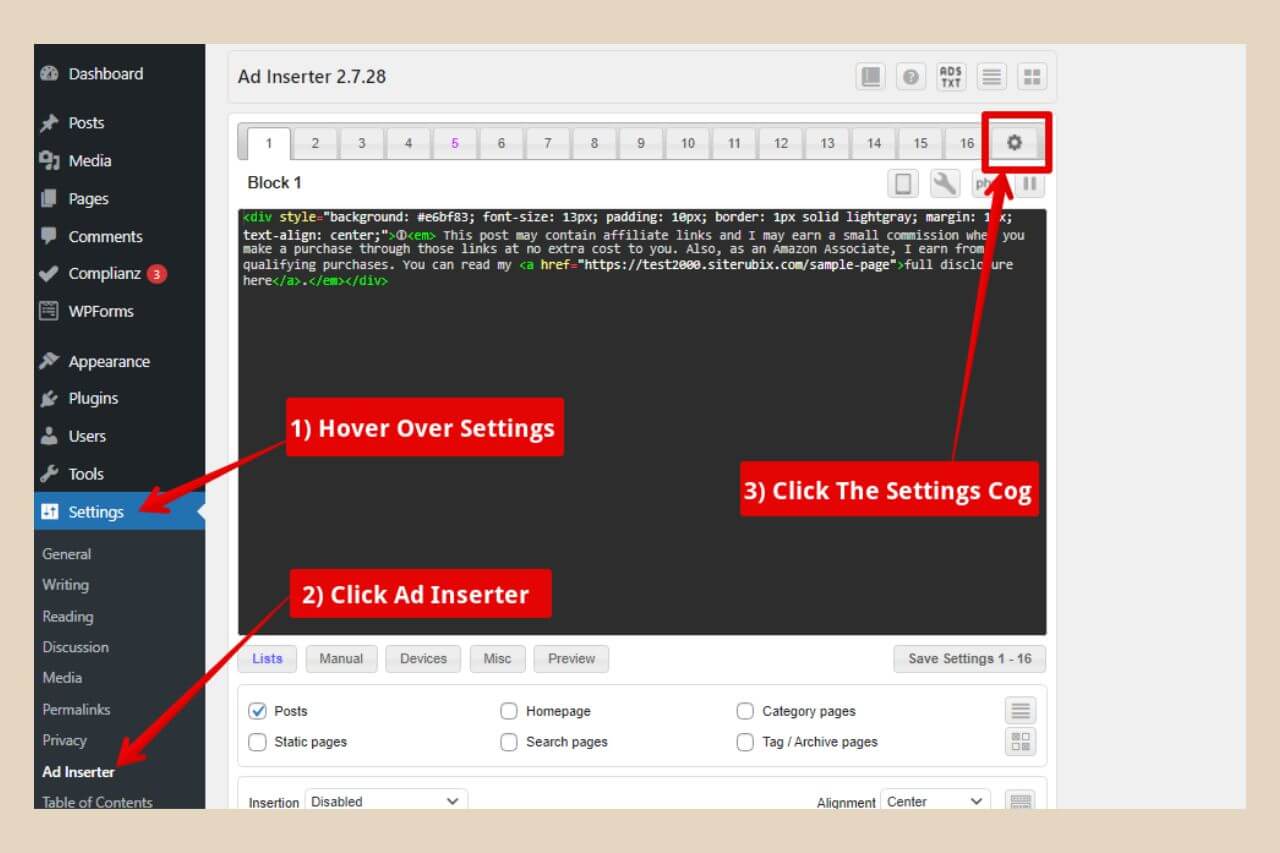 using ad inserter