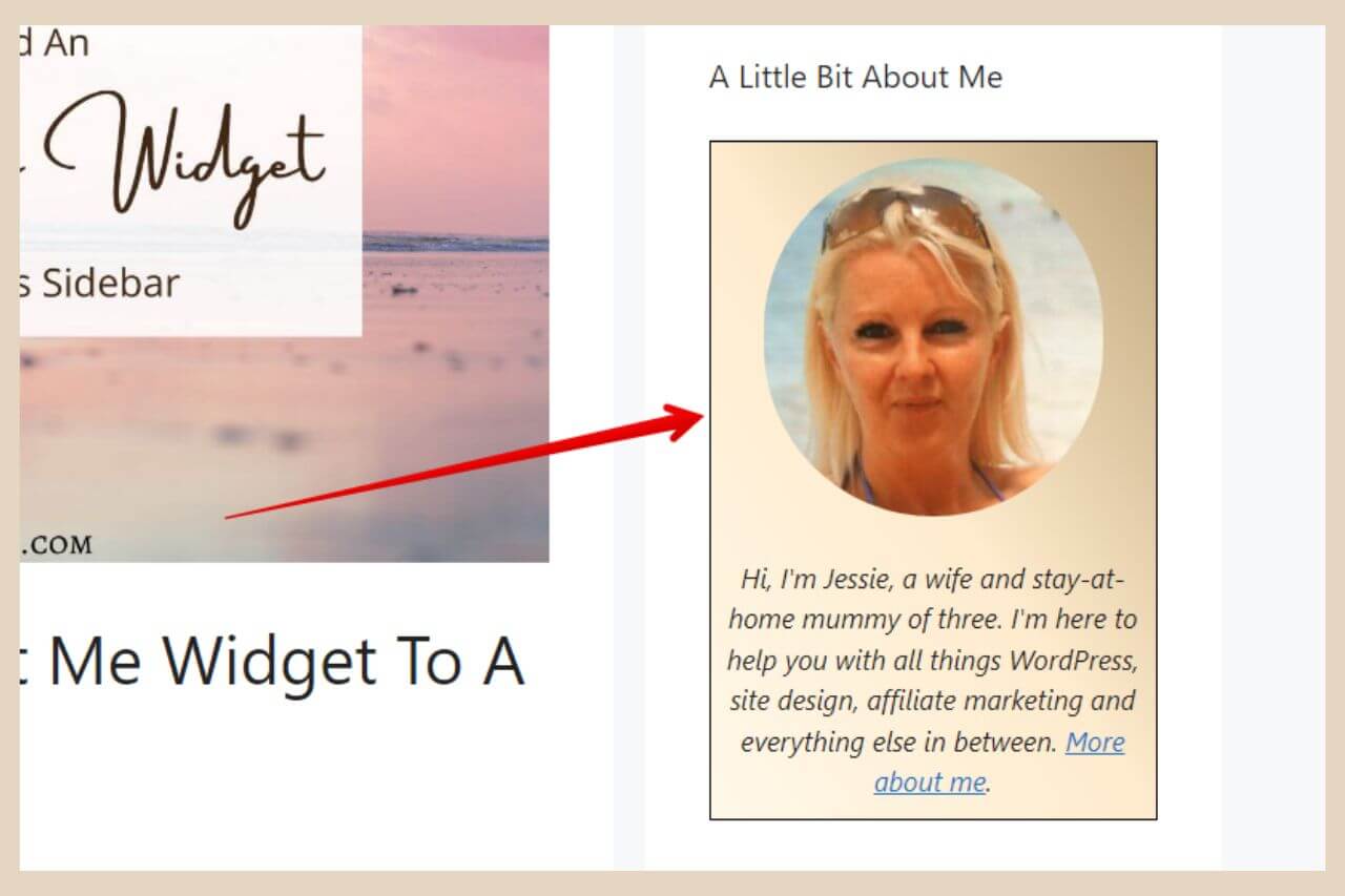 Me Widget How To Add An About Me Widget To A WordPress Sidebar