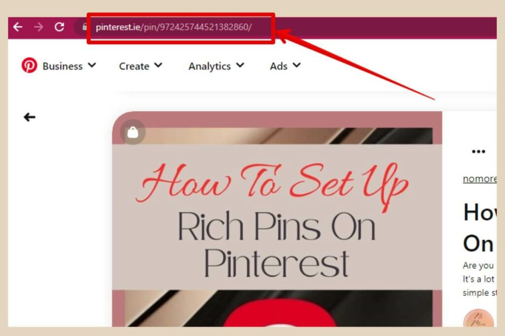 adding a pinterest pin