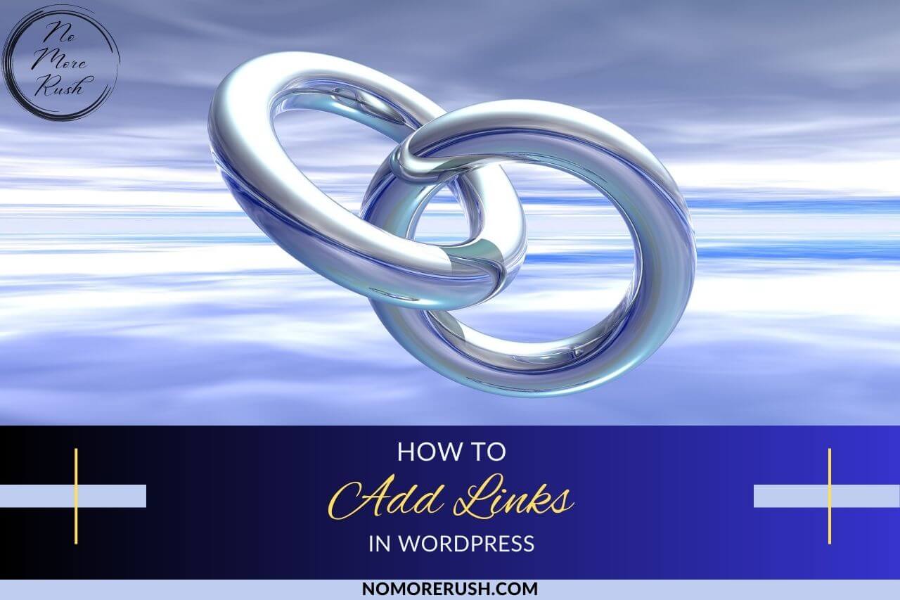 how to add links in wordpress