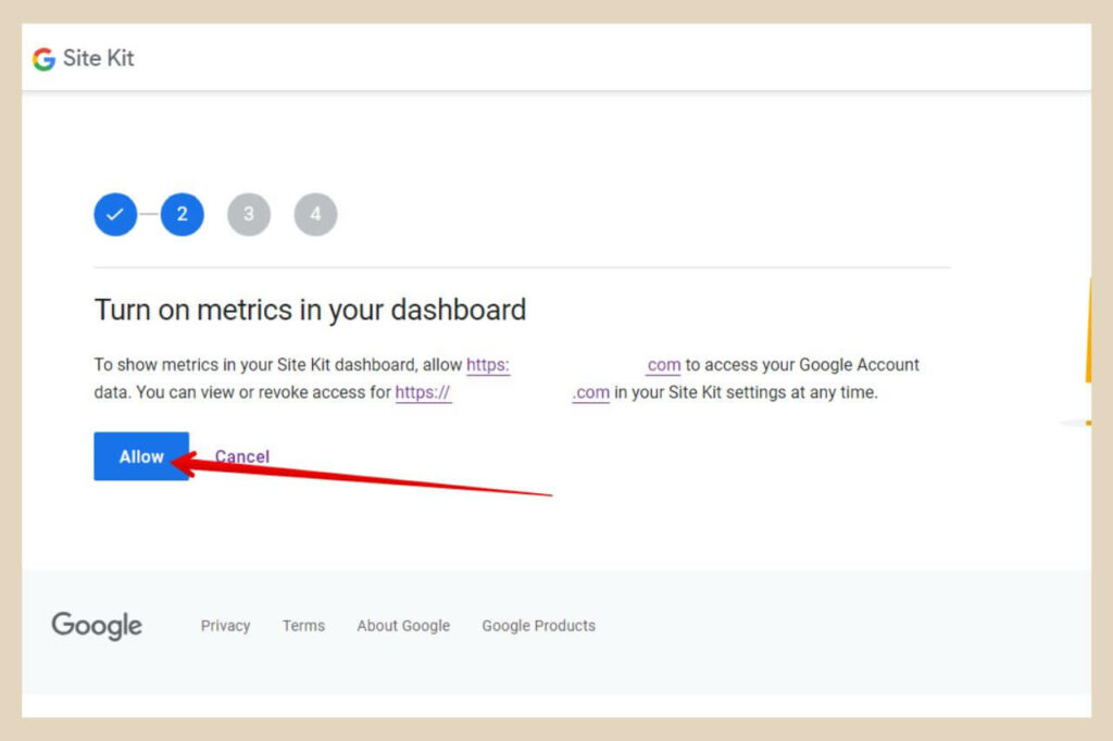 add metrics to your site with site kit
