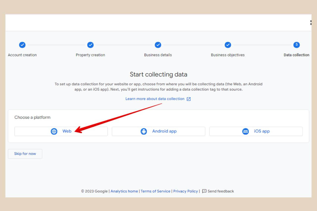 date collection in google analytics