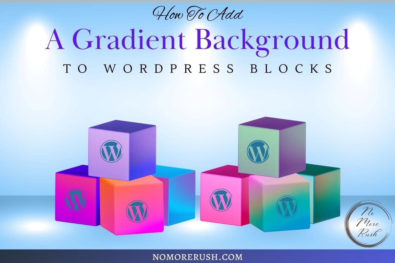 how to add a gradient background to wordpress blocks