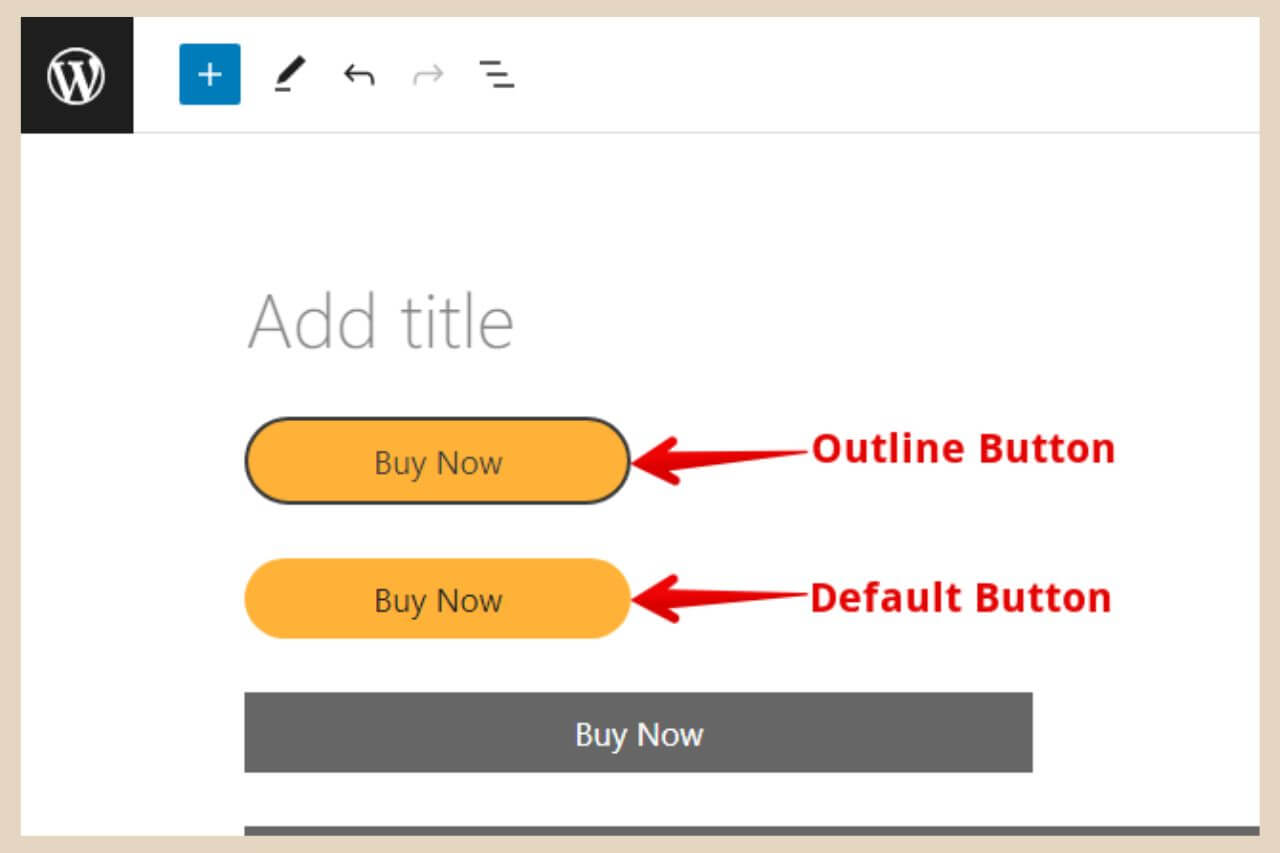 outline button border