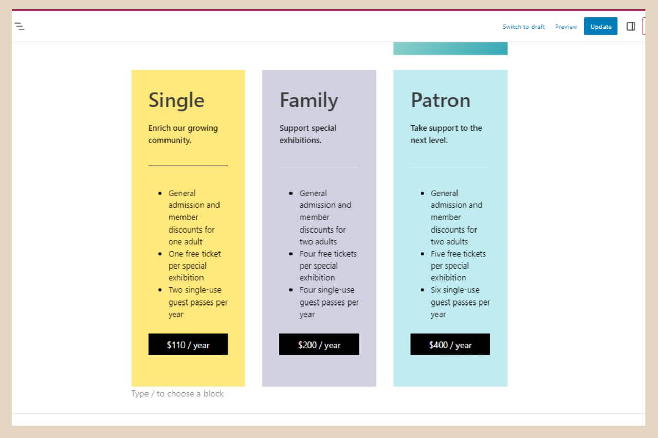 pattern example