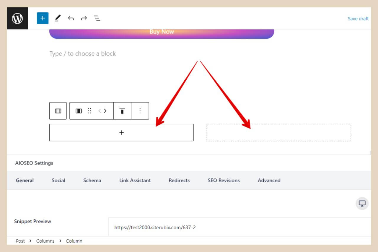 using column blocks