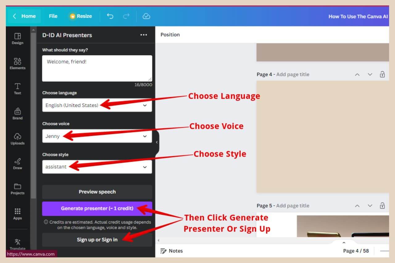 d-id ai presenters ai tool