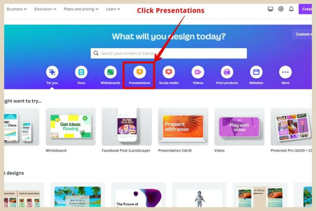 how to create a presentation with magic design