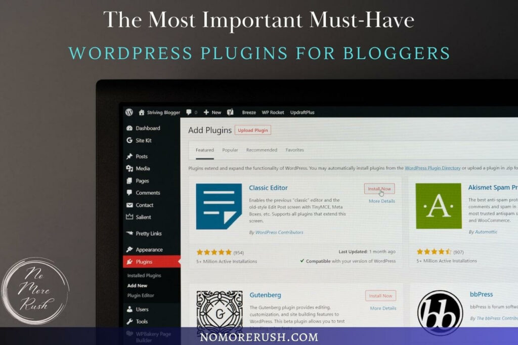 the most important must have wordpress plugins for bloggers