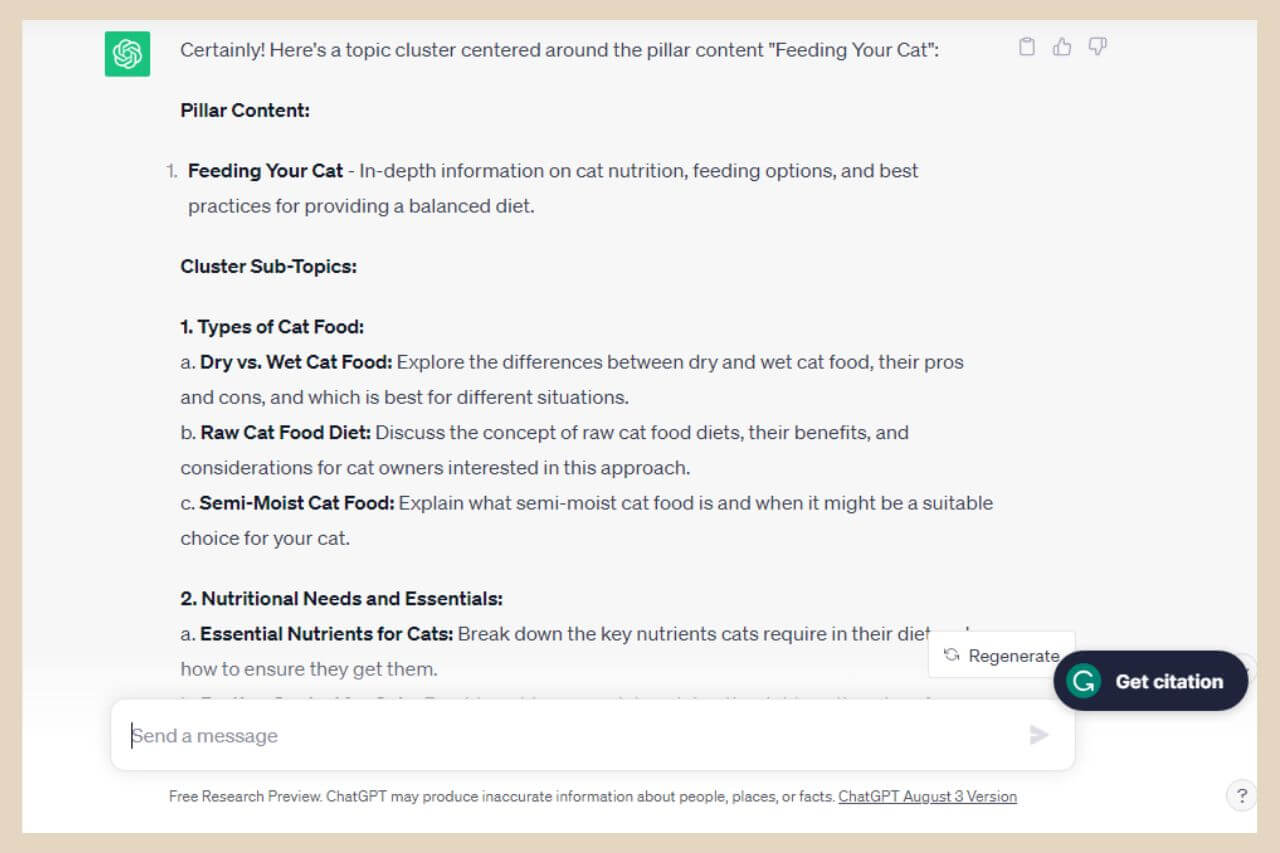 topic cluster ideas with chatgpt