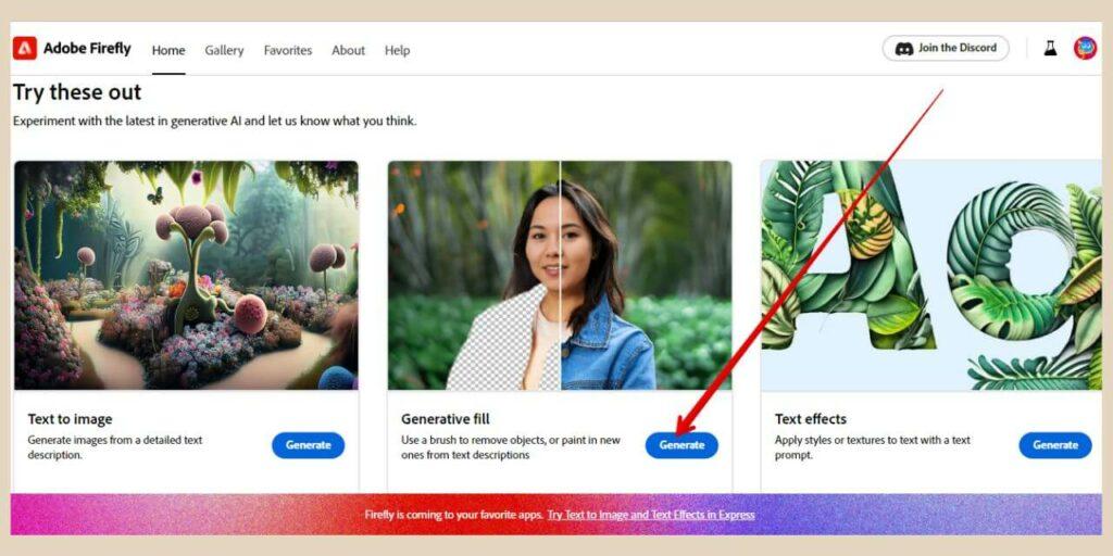 accessing adobe firefly generative fill