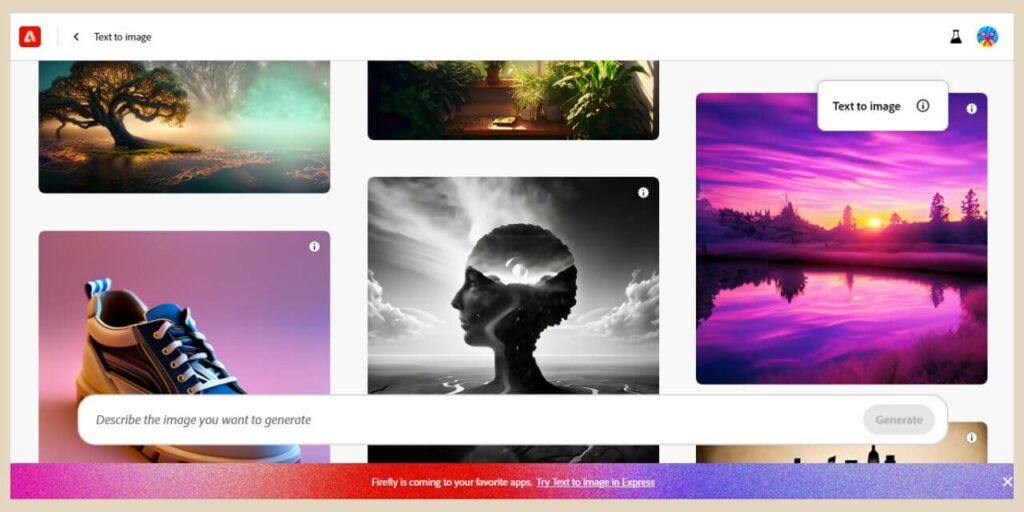 adobe firefly text to image