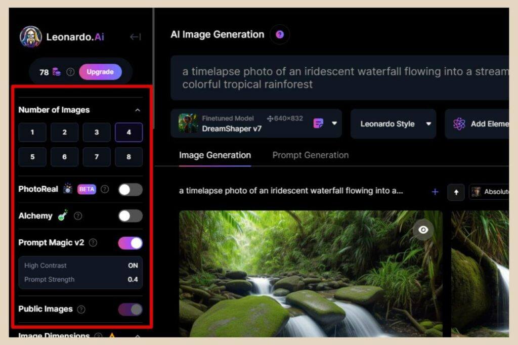 generate multiple images in leonardo ai