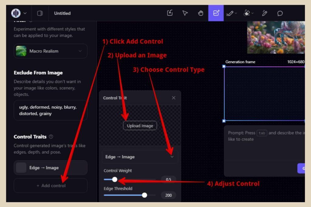 playground ai adding control traits