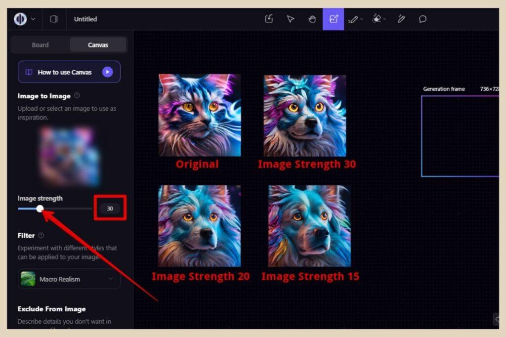 playground ai image to image strength