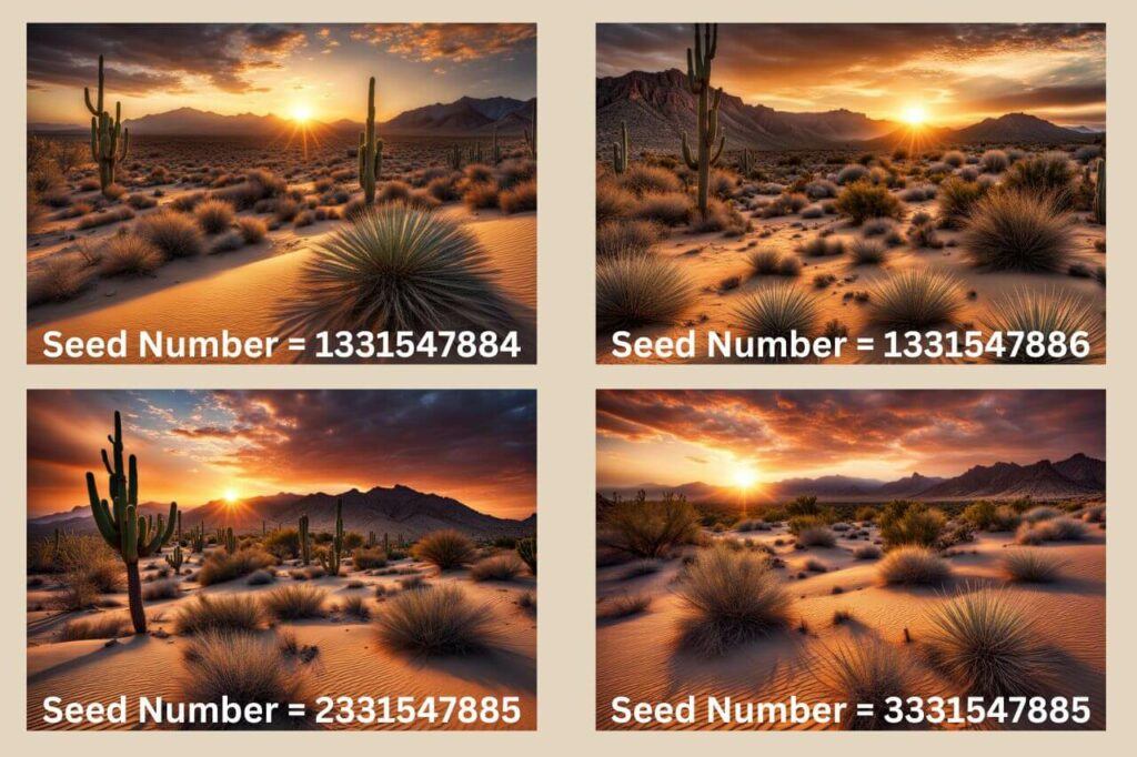 seed variation examples in nightcafe