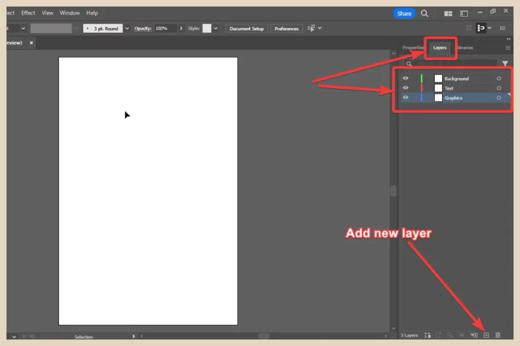 adding layers in adobe illustrator