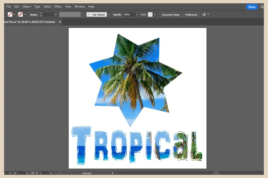 clipping mask in adobe illustrator