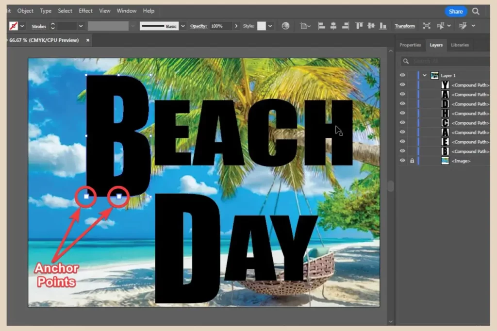 object anchor points in adobe illustrator