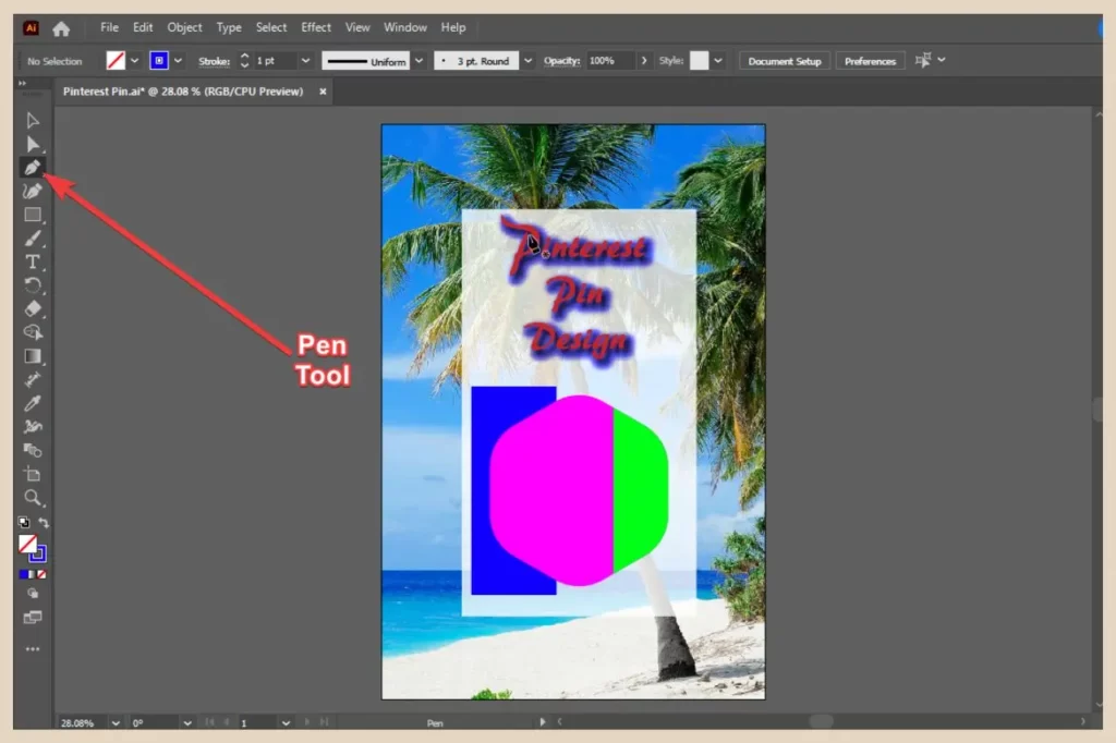 pen tool in adobe illustrator