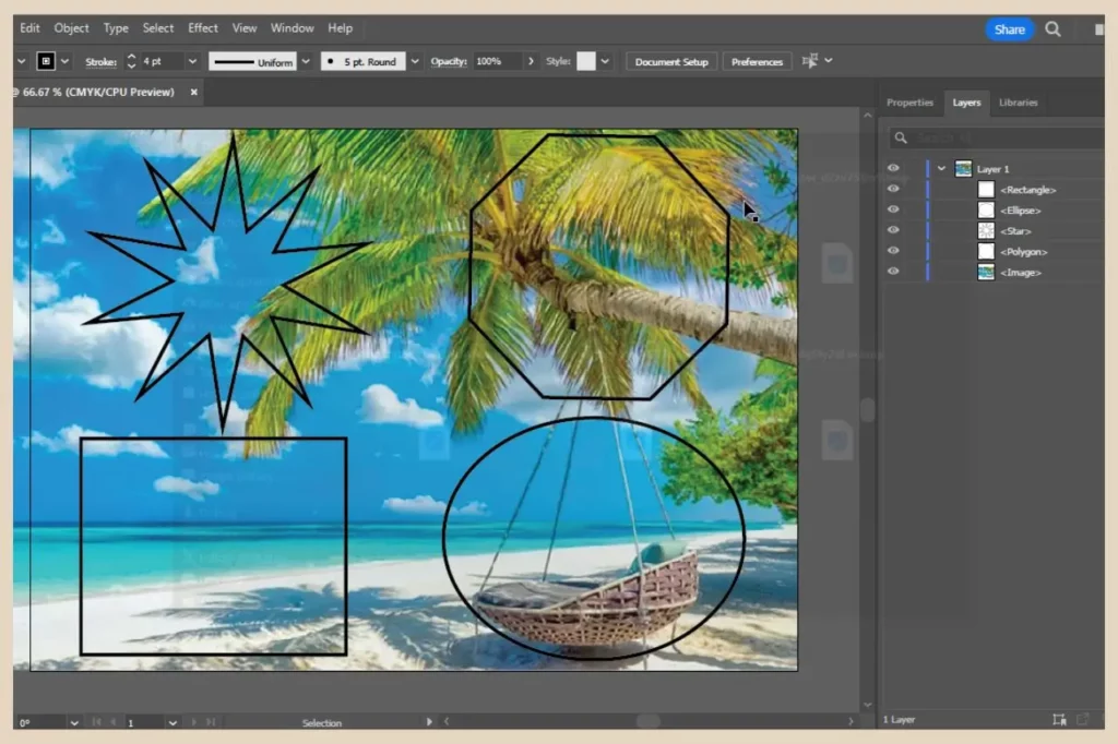 using multiple objects as a mask in adobe illustrator