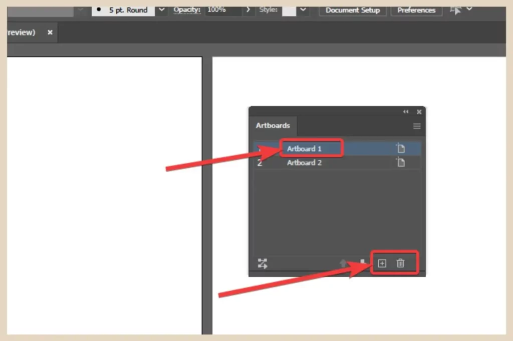 artboards panel in adobe illustrator