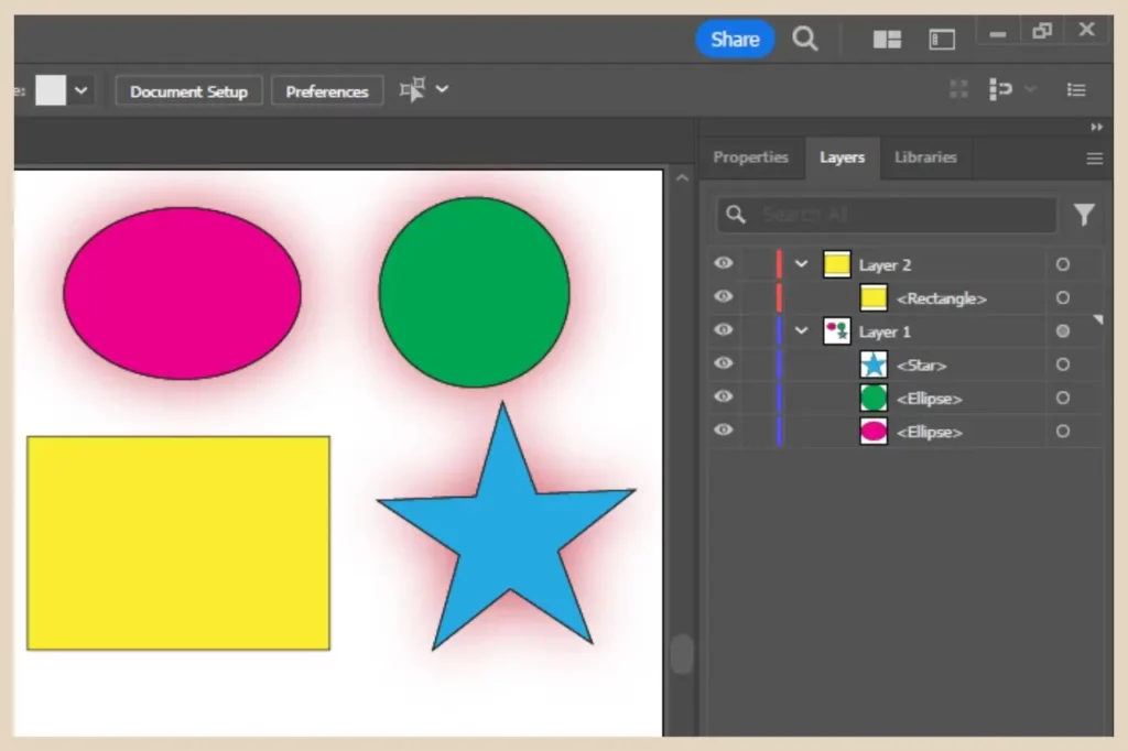 moving items to different layers in adobe illustrator