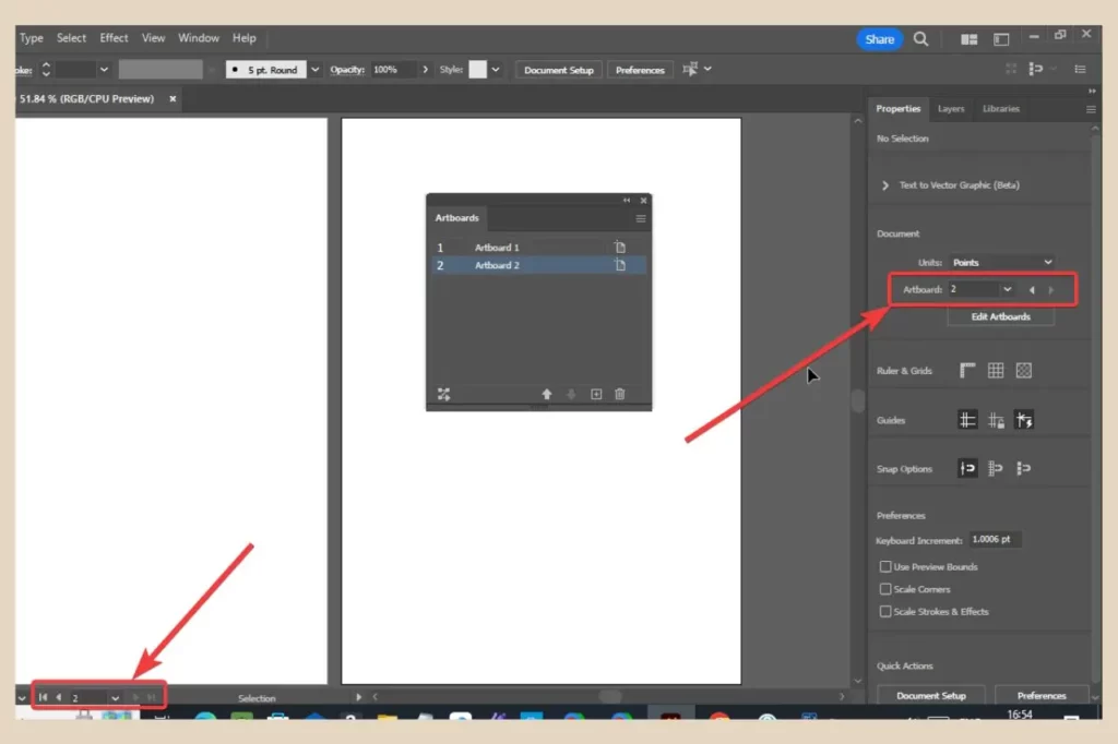 selecting artboards in adobe illustrator