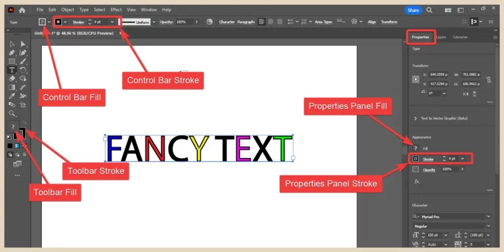 how to add cool effects to text in adobe illustrator