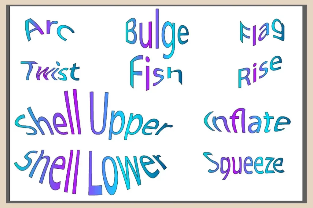warp effects examples in adobe illustrator