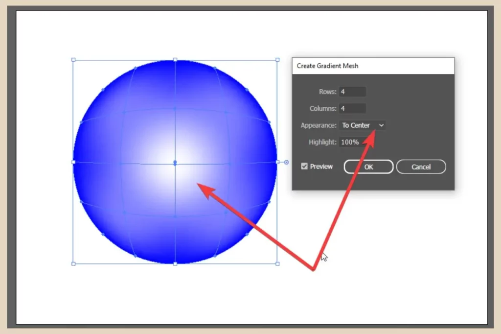 add highlights to gradient mesh in adobe illustrator