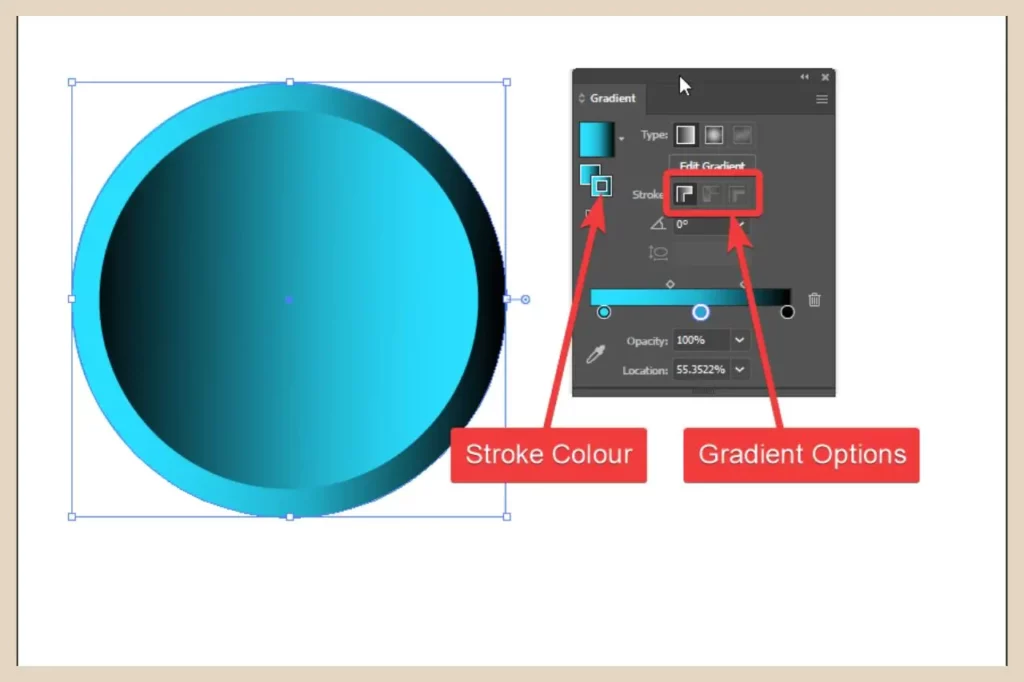 gradient stroke in adobe illustrator