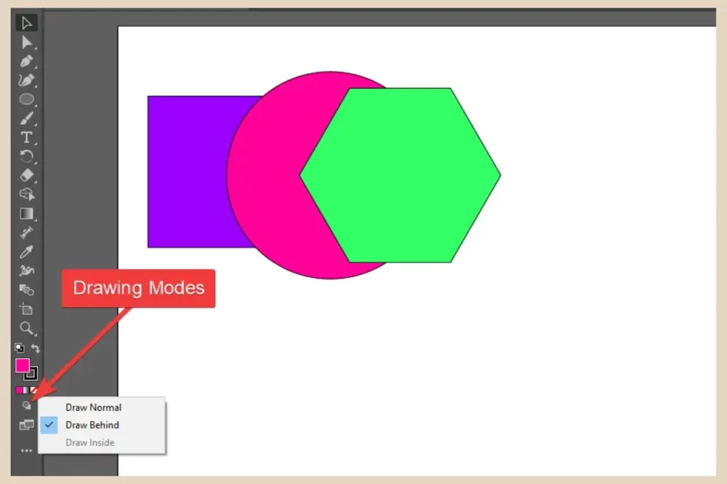 drawing modes in adobe illustrator