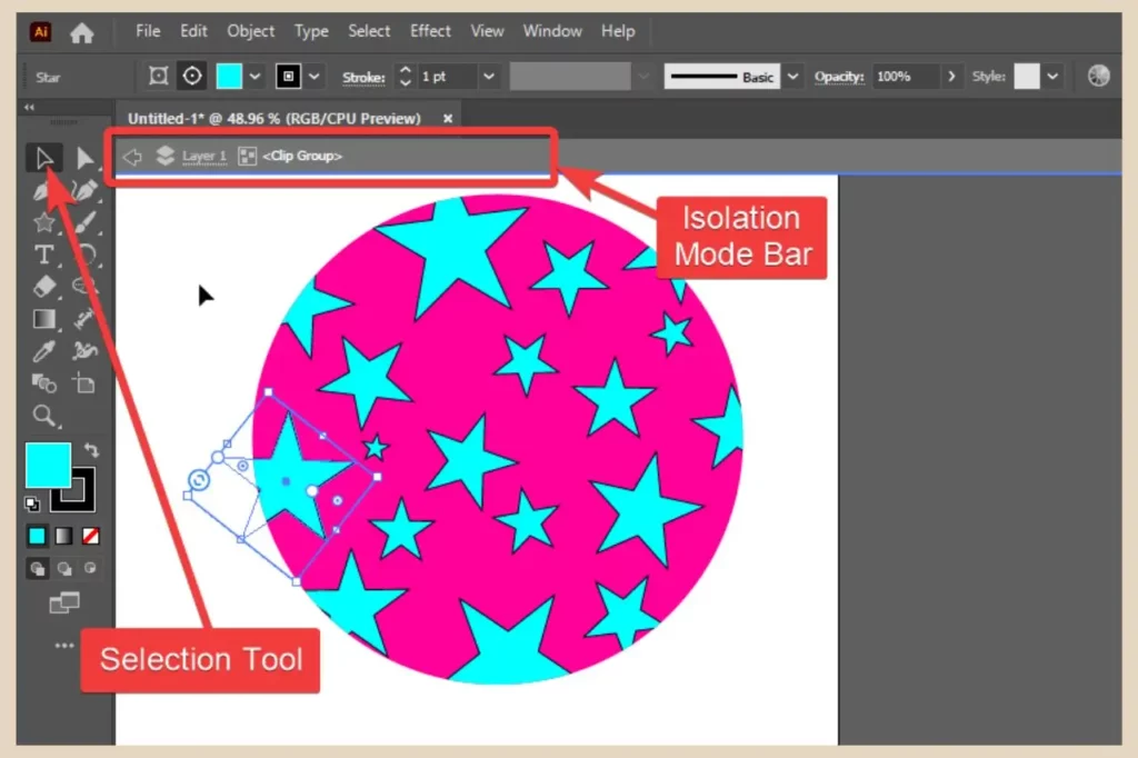 edit draw inside objects in isolation mode in adobe illustrator